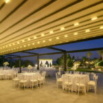 פרגולה חשמלית למתחם אירועים