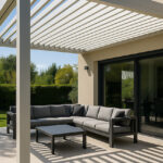 פרגולה חשמלית נאספת מאלומיניום
