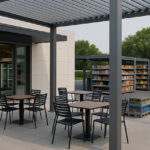 פרגולות חשמליות לשטחי מסחר